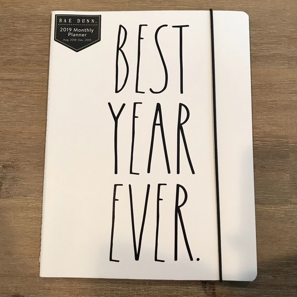 rae dunn accessories best year ever monthly planner poshmark